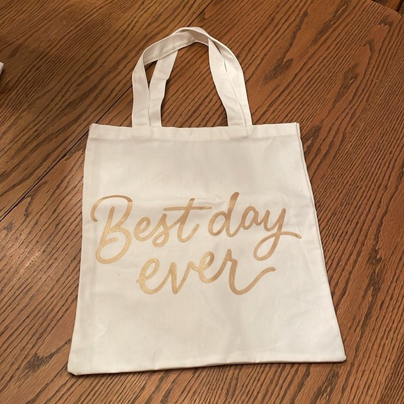 Set of two canvas tote bags, Best Day Ever - Picture 2 of 6